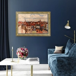 «Крыши Остенде» в интерьере в классическом стиле в синих тонах