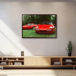 «Два красных автомобиля» в интерьере 
