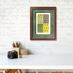 «Persian Designs for Textile Fabrics….» в интерьере современного кабинета над столом