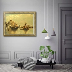 «Вид на Венецию» в интерьере коридора в классическом стиле