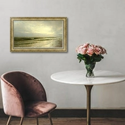 «На побережье Нью-Джерси» в интерьере в классическом стиле над креслом