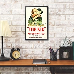 «The Kid» в интерьере кабинета в стиле лофт над столом