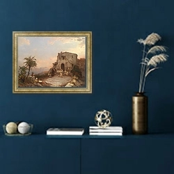 «Летний фестиваль в Италии» в интерьере в классическом стиле в синих тонах