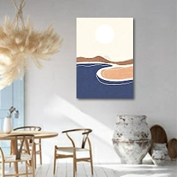 «Солнечные волны» в интерьере столовой в этническом стиле