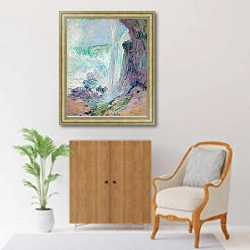 «Ниагарский водопад» в интерьере в классическом стиле над комодом