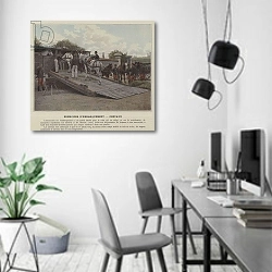 «Exercices D'Embarquement, Chevaux» в интерьере современного офиса в минималистичном стиле