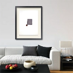 «Industrial spirit.  Cubes» в интерьере гостиной в стиле минимализм в светлых тонах