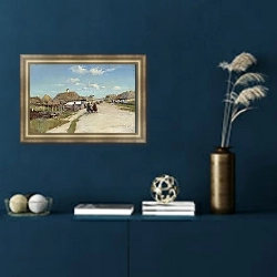 «Деревенская улица 5» в интерьере в классическом стиле в синих тонах
