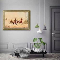 «Harness Race» в интерьере коридора в классическом стиле