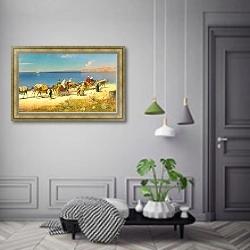 «Караван вдоль Побережья» в интерьере коридора в классическом стиле