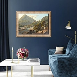 «Villa» в интерьере в классическом стиле в синих тонах