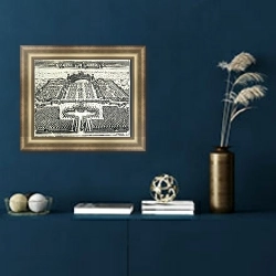 «Ораниенбаум» в интерьере в классическом стиле в синих тонах