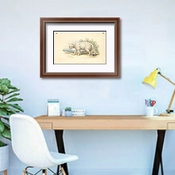 «Snow Leopard» в интерьере кабинета в современном стиле