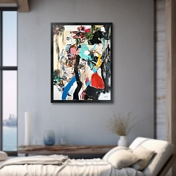 «Abstract Plum Bouquet 11» в интерьере 