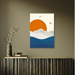 «Загадка заката» в интерьере в этническом стиле в коричневых цветах