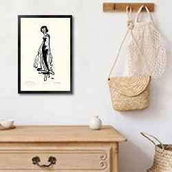 «Начало танца, подъем» в интерьере в стиле ретро над комодом