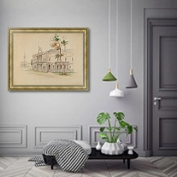 «Дом» в интерьере коридора в классическом стиле