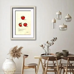 «Фрагария: Ганди» в интерьере кухни в стиле ретро над обеденным столом