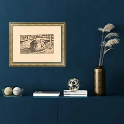 «Brug in Delft» в интерьере в классическом стиле в синих тонах