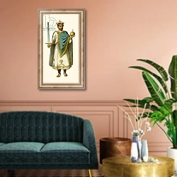 «Emperor Henry II» в интерьере классической гостиной над диваном