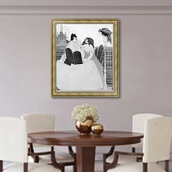 «The Lady at the Dressing Table» в интерьере столовой в классическом стиле