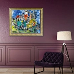 «Синяя депиляция» в интерьере в классическом стиле в фиолетовых тонах