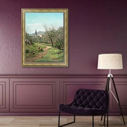 «Marillenblüte» в интерьере в классическом стиле в фиолетовых тонах