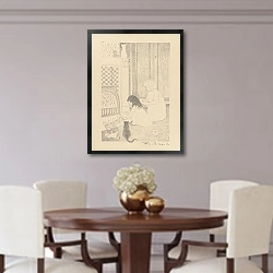 «Канун Дня Святого Николая. Копыта перед очагом» в интерьере столовой в классическом стиле