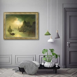 «A Moonlit Night over Venice» в интерьере коридора в классическом стиле