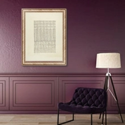 «Handwoven Coverlet» в интерьере в классическом стиле в фиолетовых тонах