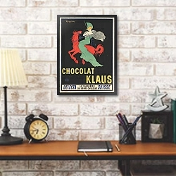«Chocolat Klaus» в интерьере кабинета в стиле лофт над столом