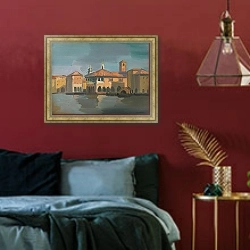 «Venice II» в интерьере спальни с акцентной стеной