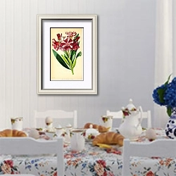 «Nerium Oleander Tangle» в интерьере столовой в стиле прованс над столом