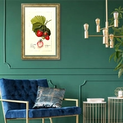 «Фрагария: Дейтон» в интерьере в классическом стиле с зеленой стеной