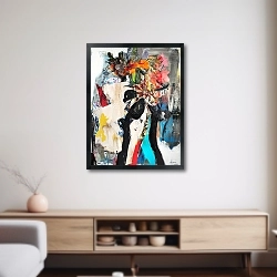 «Abstract Plum Bouquet 9» в интерьере 