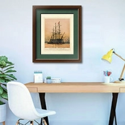 «The last journey of ‘Victory,’» в интерьере кабинета в современном стиле