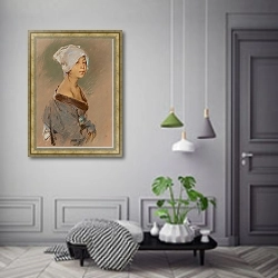 «Japanese Girl» в интерьере коридора в классическом стиле