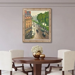 «Paris, Quai de Conti» в интерьере столовой в классическом стиле