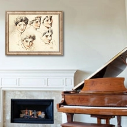 «Lady de Grey» в интерьере классической гостиной над камином