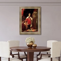 «Портрет Павла I» в интерьере столовой в классическом стиле