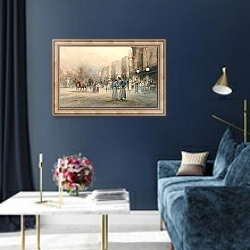 «A Scene in Paris II» в интерьере в классическом стиле в синих тонах