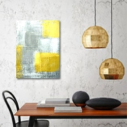 «Сияние серых теней» в интерьере кухни в стиле минимализм над столом