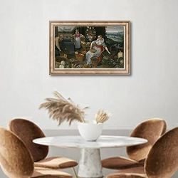 «Allegory of summer» в интерьере кухни над кофейным столиком