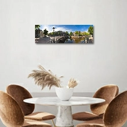 «Голландия. Амстердам 3» в интерьере кухни над кофейным столиком