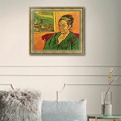 «Портрет Мадам Августины Рулен» в интерьере в классическом стиле в светлых тонах