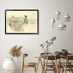 «Sainte-Maxime à Cannes» в интерьере столовой в стиле ретро