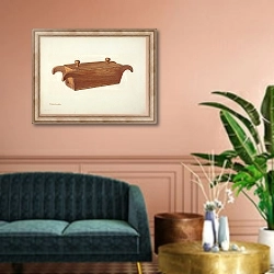 «Dough Trough» в интерьере классической гостиной над диваном