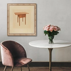 «Shaker Table» в интерьере в классическом стиле над креслом