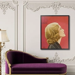 «Hitchcock Blonde» в интерьере в классическом стиле над банкеткой