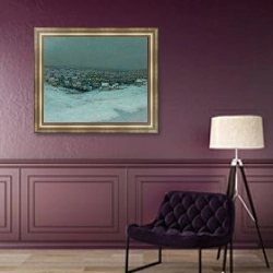 «Neige Au Clair De Lune» в интерьере в классическом стиле в фиолетовых тонах